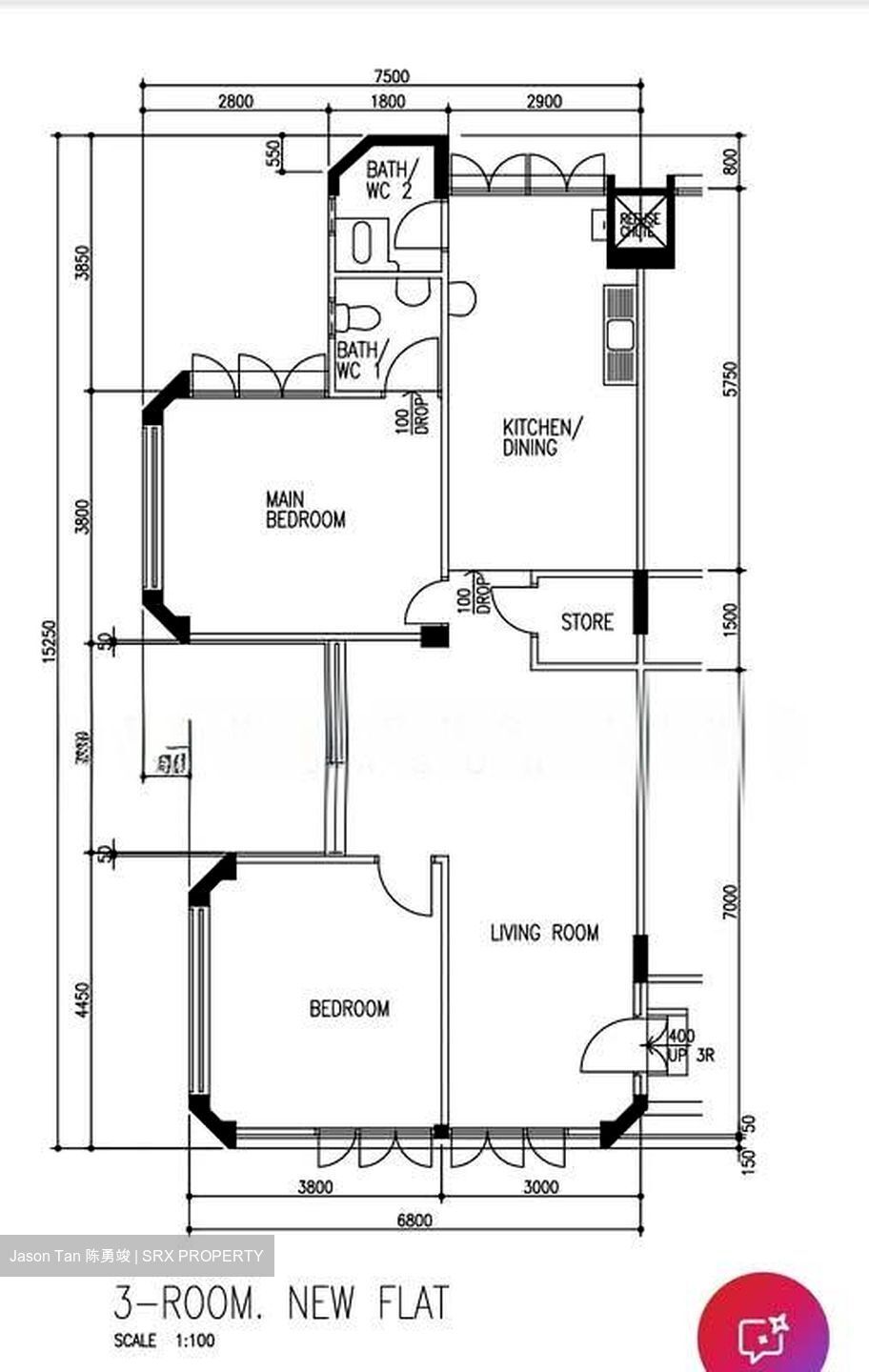 Blk 215 Jurong East Street 21 (Jurong East), HDB 3 Rooms #561879451